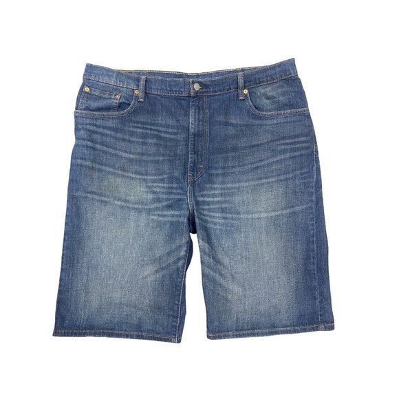 Men's Levi 569 Baggy Loose Straight Urban Jean Denim Shorts sz 42 EUC Stretch - Picture 9 of 9